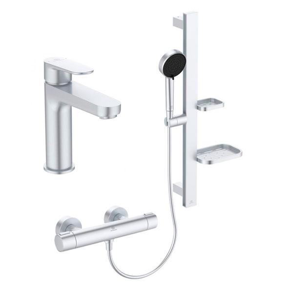 Ideal Standard Alu+ komplet pakke til badev&aelig;relse - Silver