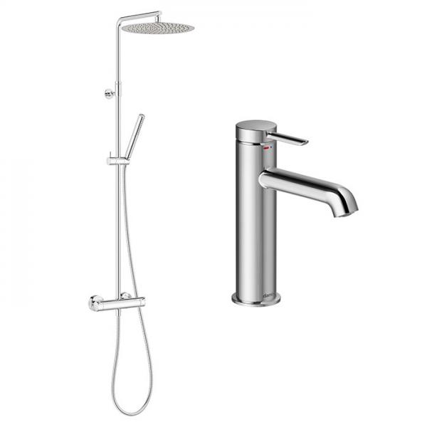 Damixa Iris komplet pakke til badev&aelig;relse - Krom