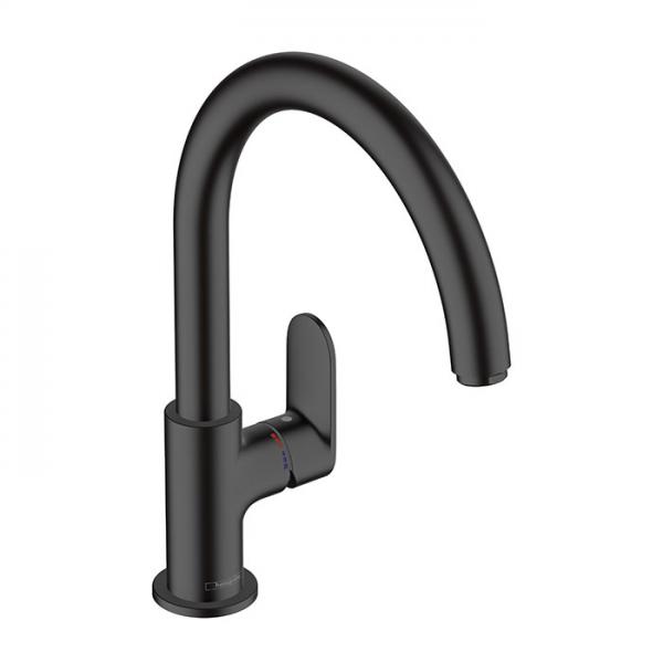 hansgrohe Vernis Blend M35 210 k&oslash;kkenarmatur m/ svingtud - Mat sort