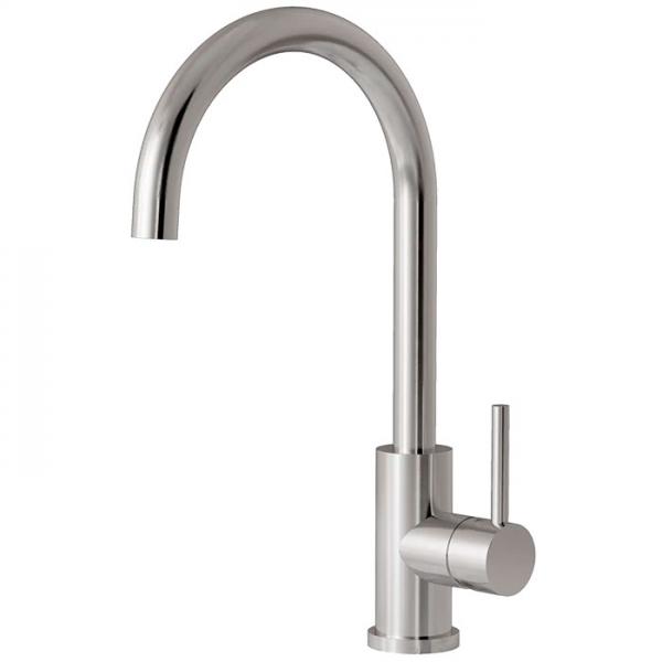 Lavabo Kubus 140 RS Round k&oslash;kkenarmatur - Rustfrit st&aring;l