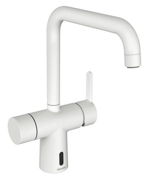 Damixa Silhouet Touchless k&oslash;kkenarmatur - Mat hvid