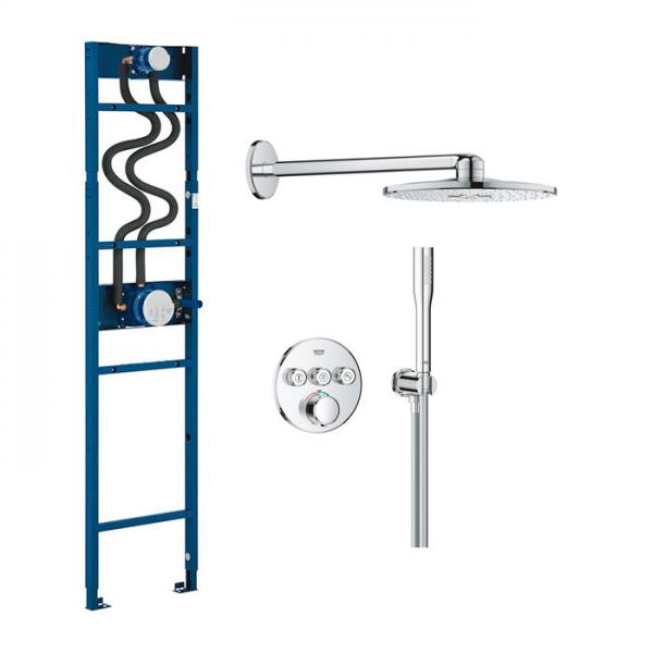 Grohe Precision SmartControl komplet brusesystem m/Shower Frame - Krom