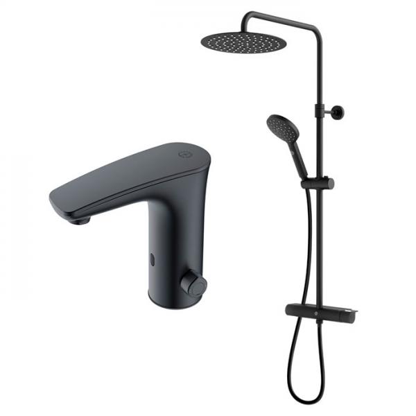 Gustavsberg Estetic & Sensoric pakke til badev&aelig;relse - Mat sort