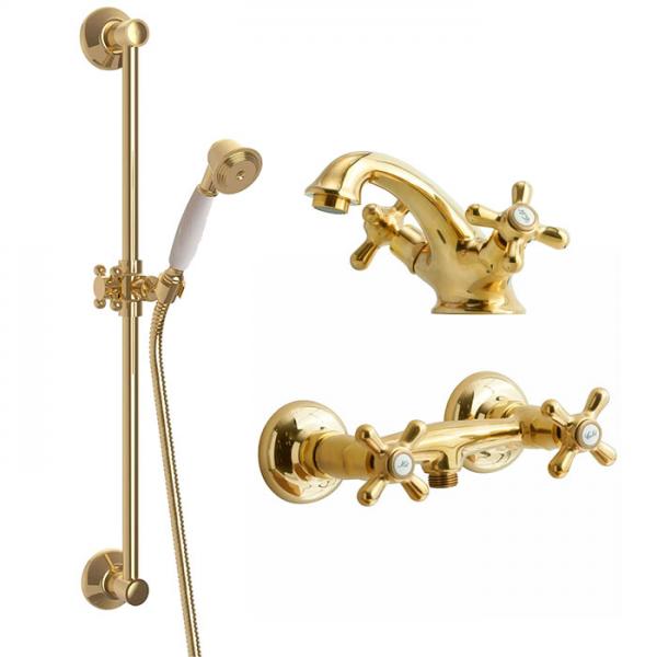 Lavabo Retro komplet pakke til badeværelse - Massiv messing Lavabo Retro komplet pakke til badeværelse - Massiv messing