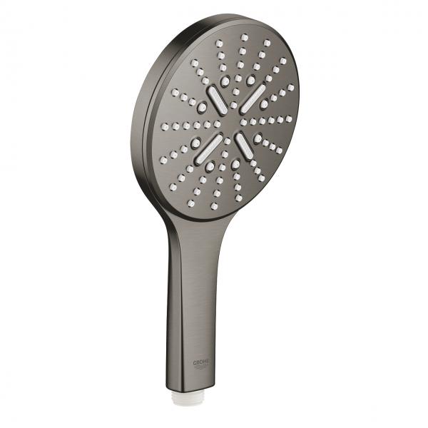 Grohe Rainshower SmartActive h&aring;ndbruser - 3 spray - B&oslash;rstet hard graphite