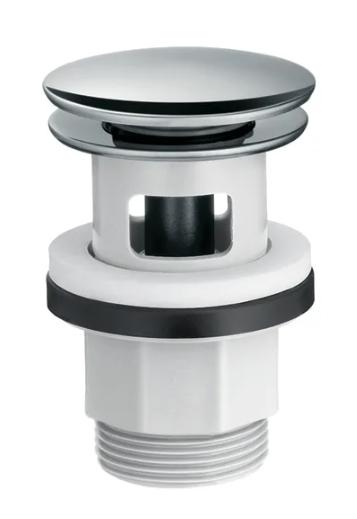 Hansgrohe Push-open bundventil kunstof - Krom