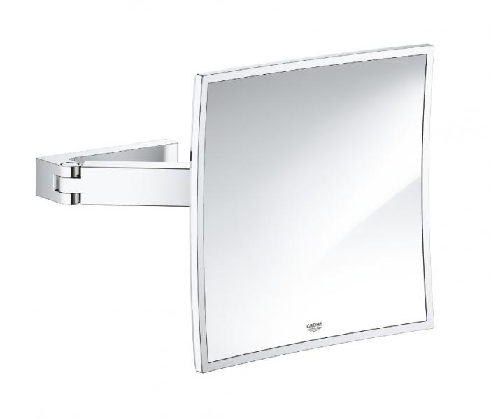 Grohe Selection Cube make-up spejl m/3 x forst&oslash;rrelse - Krom