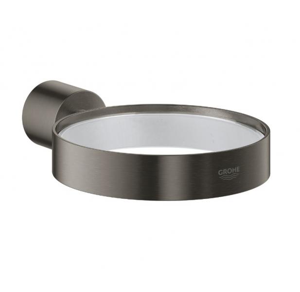 Grohe Atrio holder til s&aelig;besk&aring;l - B&oslash;rstet hard graphite