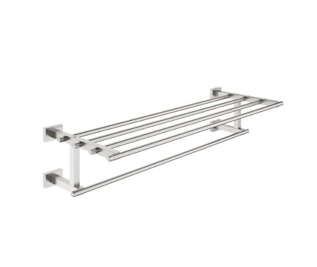 Grohe Essentials Cube h&aring;ndkl&aelig;destang m. hylde - Supersteel