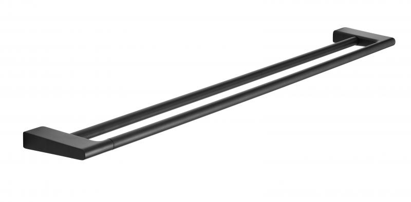 Pressalit Style dobbelt h&aring;ndkl&aelig;destang 810 mm - Mat sort