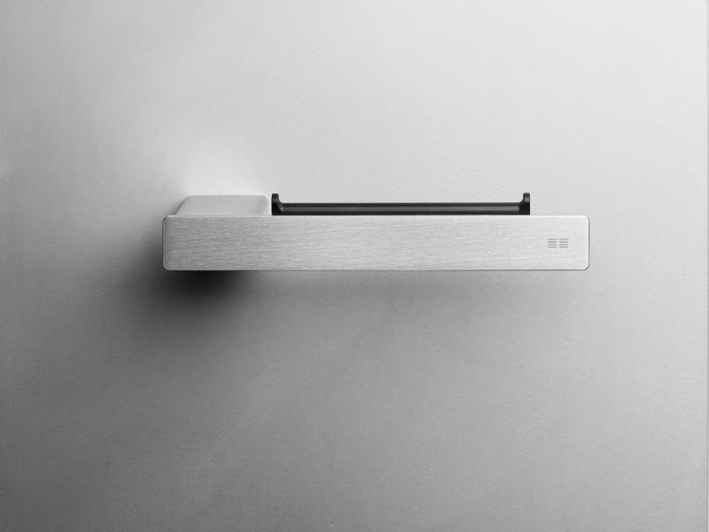 Unidrain ReFrame toiletpapirholder - B&oslash;rstet st&aring;l