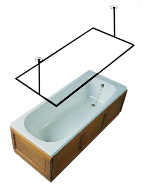 Van Der P Forh&aelig;ngstang 100x200cm m/2loftsst&oslash;tter - Rustfrit st&aring;l