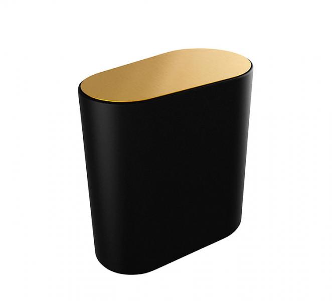 Pressalit Style væghængt toiletspand - Børstet messing/sort Pressalit Style væghængt toiletspand - Børstet messing/sort