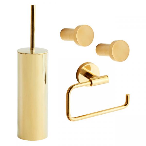 Lavabo Luna tilbeh&oslash;rspakke - Poleret messing