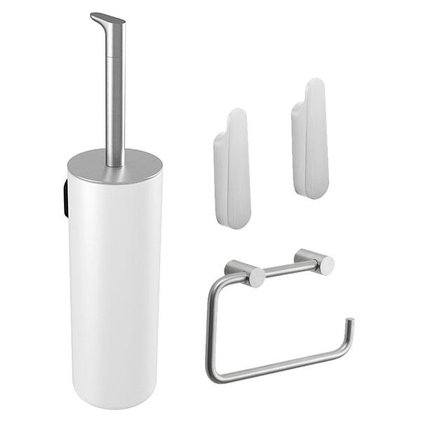 Pressalit Style pakke til badev&aelig;relset 2 - St&aring;l/hvid