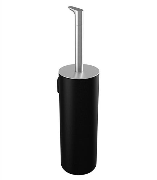 Pressalit Style toiletb&oslash;rste t/v&aelig;g eller gulv - B&oslash;rstet st&aring;l/sort