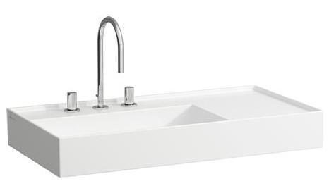 Kartell by Laufen 90 m&oslash;belvask - 1 hanehul - Uden overl&oslash;b