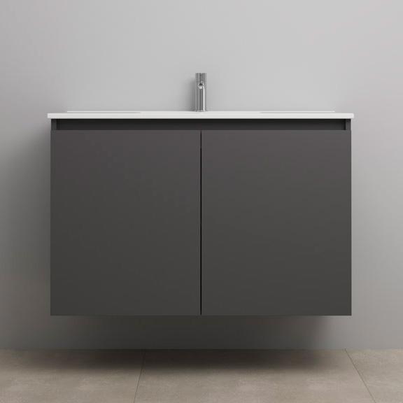 Sanibell Online 101 m&oslash;bels&aelig;t m/grebsfri l&aring;ger - Mat antracit - Flatpack