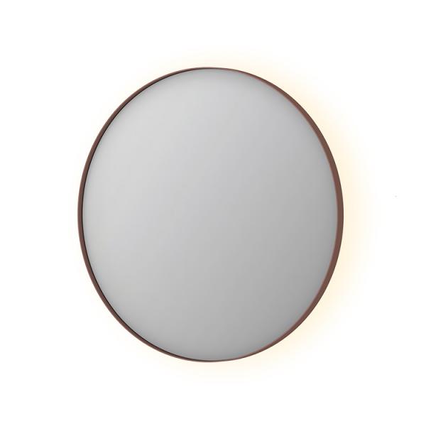 Sanibell Ink SP17 rundt spejl m/backlight, varme og sensor &Oslash;80  - B&oslash;rstet kobber