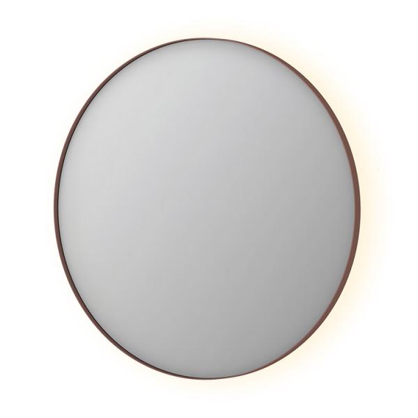 Sanibell Ink SP17 rundt spejl m/backlight, varme og sensor &Oslash;100 - B&oslash;rstet kobber