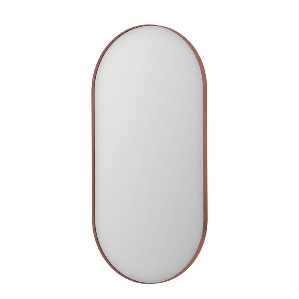 Sanibell Ink SP20 ovalt spejl m/ramme 60 x 120 cm - B&oslash;rstet kobber