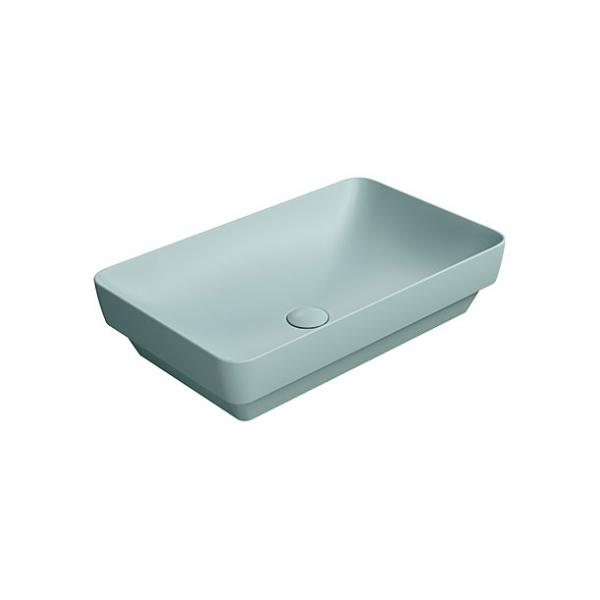 GSI Pura 60 fritst&aring;ende bowlevask - Firkantet - Uden overl&oslash;b - Ghiaccio