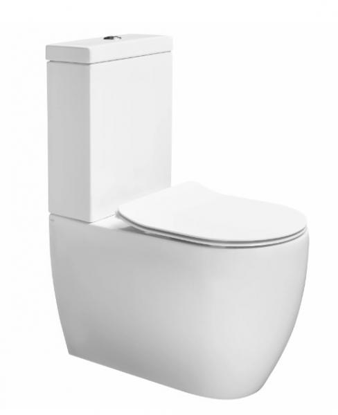 Lavabo Glomp rimless gulvstående toilet m/soft close sæde - Hvid Lavabo Glomp rimless gulvstående toilet m/soft close sæde - Hvid