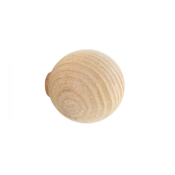 Beslagsboden B406 m&oslash;belknop i tr&aelig; - Lys ask