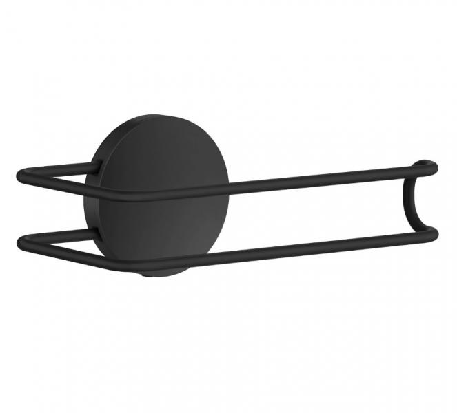 Beslagsboden Puck selvkl&aelig;bende toiletpapirholder BB3411 - Mat sort