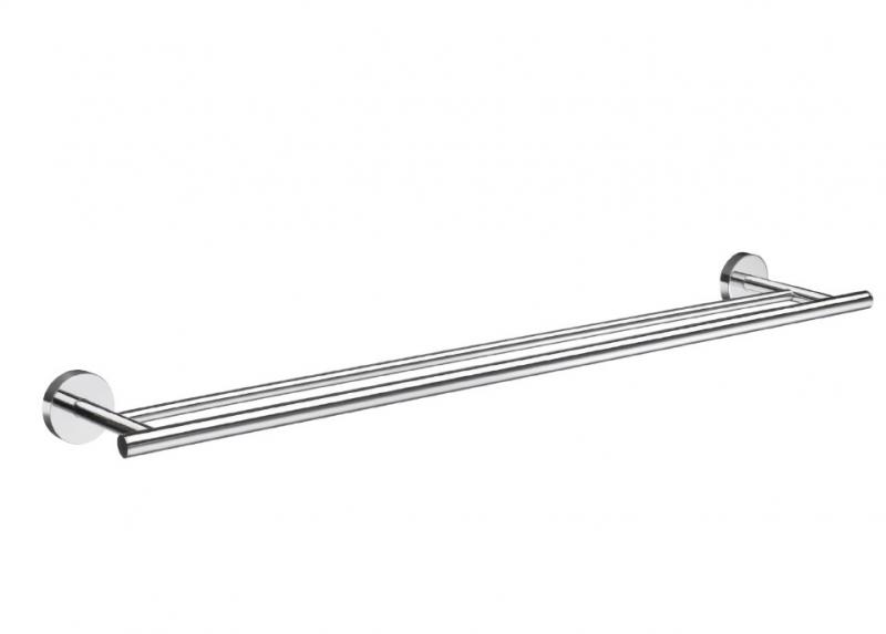 Smedbo Home dobbelt h&aring;ndkl&aelig;destang - Krom