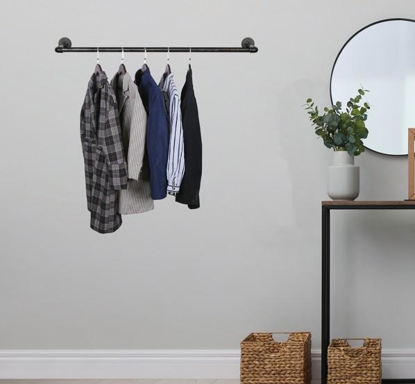 Simple Racks Brooklyn v&aelig;gh&aelig;ngt b&oslash;jlestang - 111 x 10 CM