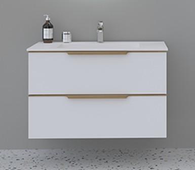 Str&oslash;mberg Wood 60 vaskeskab - Mat hvid