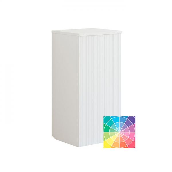 Dansani Luna Urban sideskab B m/l&aring;ge og vasket&oslash;jspose - Venstreh&aelig;ngslet - Riflet/valgfri farve