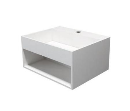 Cass&oslash;e 50 h&aring;ndvask t/v&aelig;g m/hylde - Uden overl&oslash;b - 1 hanehul