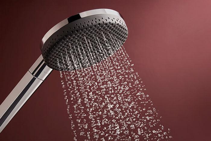 hansgrohe Raindance Alive Q Showerpipe 200/340 1jet m/ShowerSelect Comfort og EcoSmart - Krom