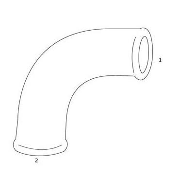 GF Galvaniseret kort b&oslash;jning - Muffe/Muffe - 1/2"