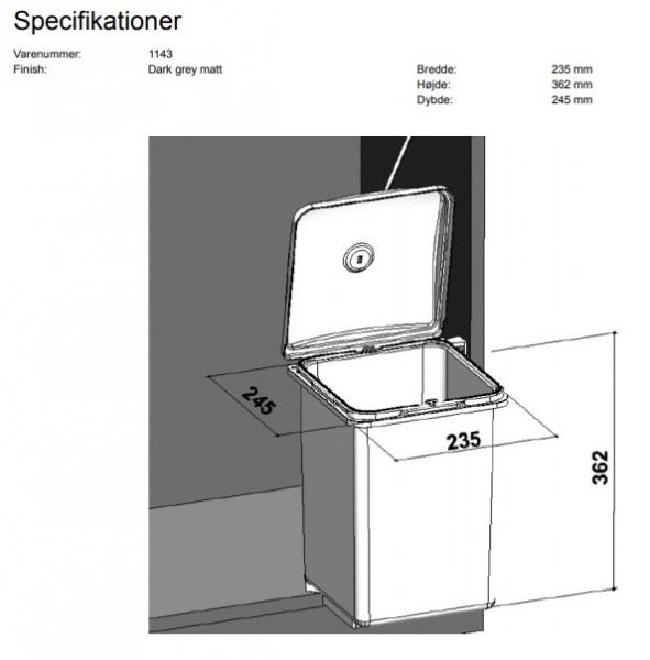 Eico Pepe 40 skraldespand Eico Pepe 40 skraldespand