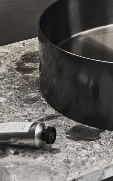 Hafa laminatbordplade 61 - Gr&aring; terrazzo