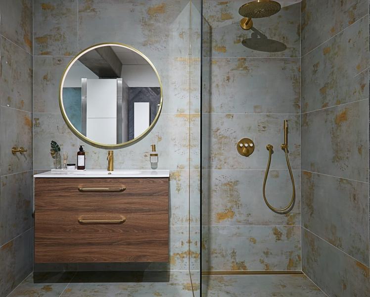 Unidrain afl&oslash;b 900 mm/10 mm ramme - B&oslash;rstet messing