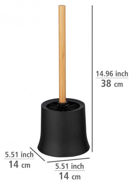 Wenko Bambusa toiletb&oslash;rste - Bambus/sort