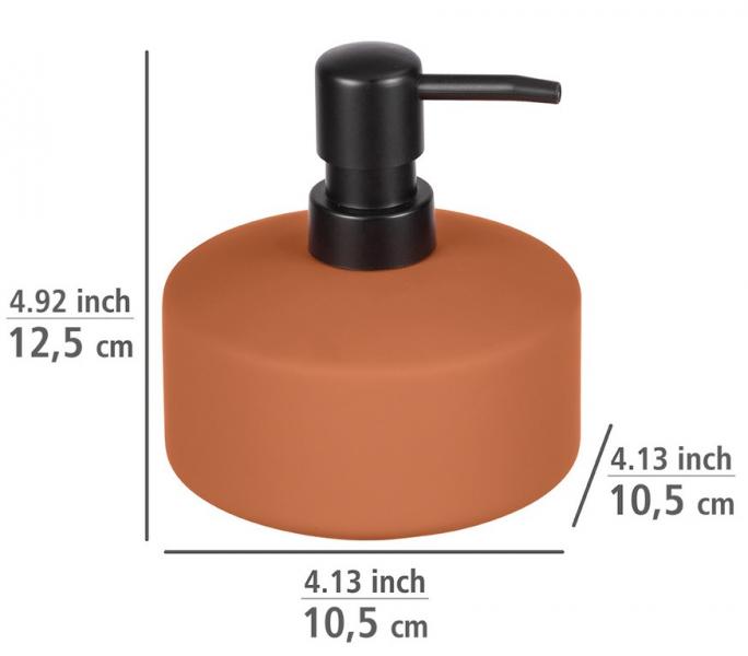 Wenko Avellino keramik s&aelig;bedispenser - Terracotta