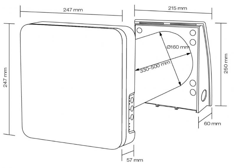 Duka One Pro 50S ventilator m/varmegenvinding - Mat hvid