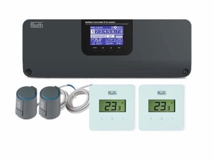 Roth Touchline SL tr&aring;dl&oslash;s gulvvarmestyring - 2 kredse