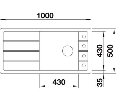 Blanco Faron XL6S k&oslash;kkenvask - Antracit