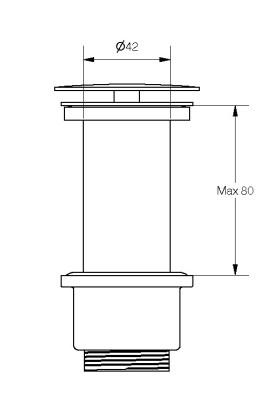 Cass&oslash;e tvangs&aring;ben bundventil - Krom