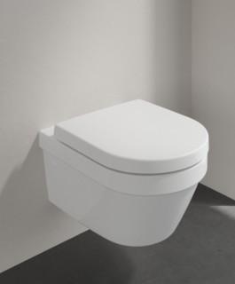 V&B Architectura v&aelig;gh&aelig;ngt toilet m/directflush og s&aelig;de