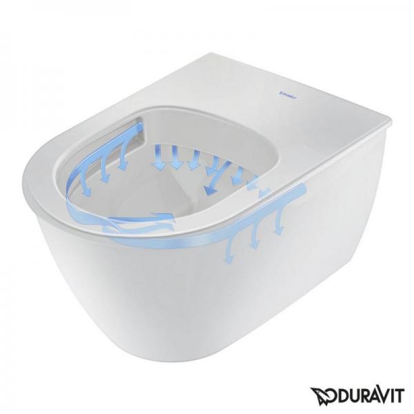 Duravit Darling New Rimless h&aelig;ngesk&aring;l m/wonderglis til sensowash s&aelig;de