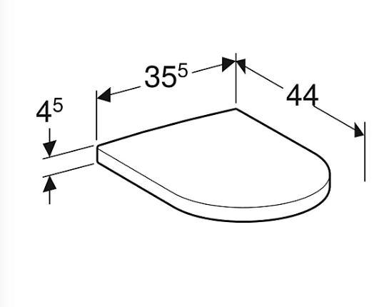 Geberit Icon toilets&aelig;de m/ softclose