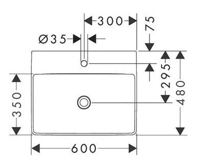 hansgrohe Xelu Q 60 h&aring;ndvask - Uden overl&oslash;b - SmartClean