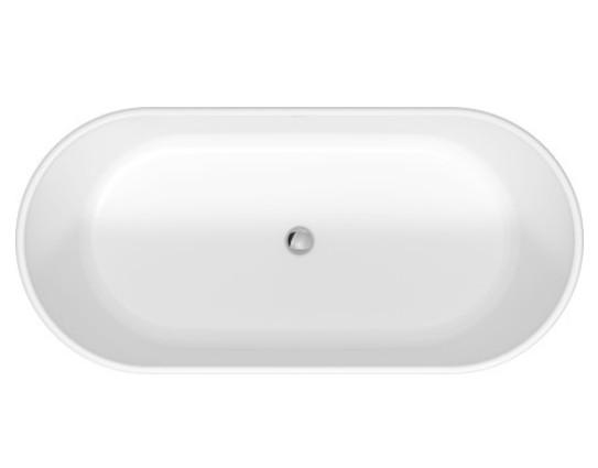 Duravit D-Neo fritst&aring;ende badekar 1600 x 750 mm - Mat hvid